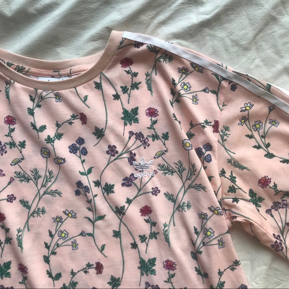 Adidas Floral Crop Top